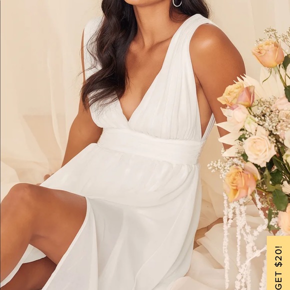 LuLus Heavenly Hues White Maxi Dress - Picture 4 of 4